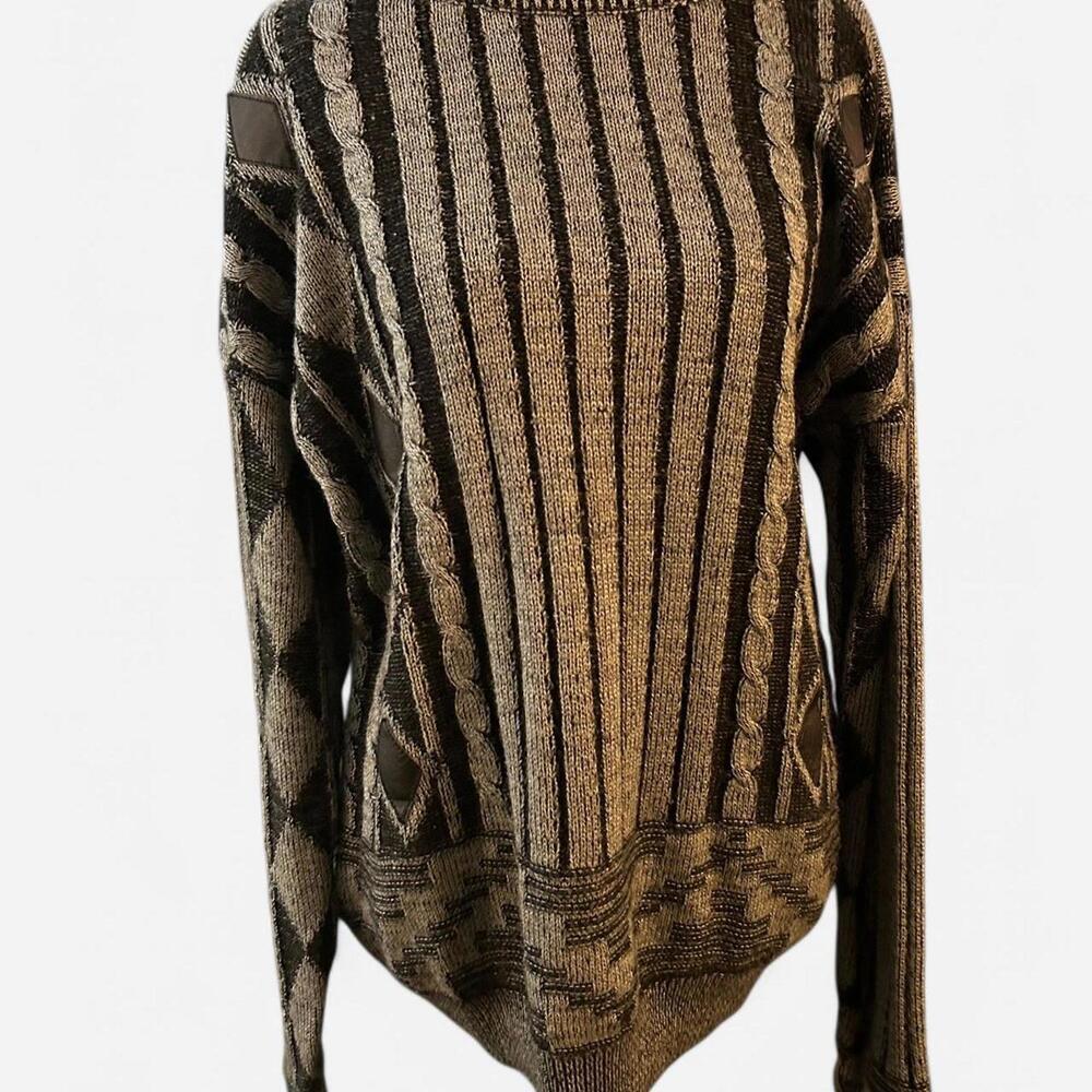 Men's Black and Grey Jumper
